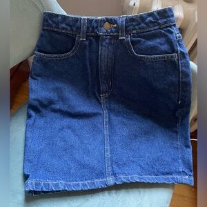 American Apparel Indigo Denim Jeans skirt mini skirt